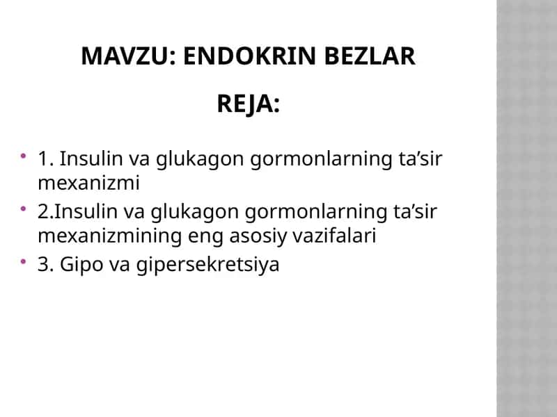 endokrin bezlar