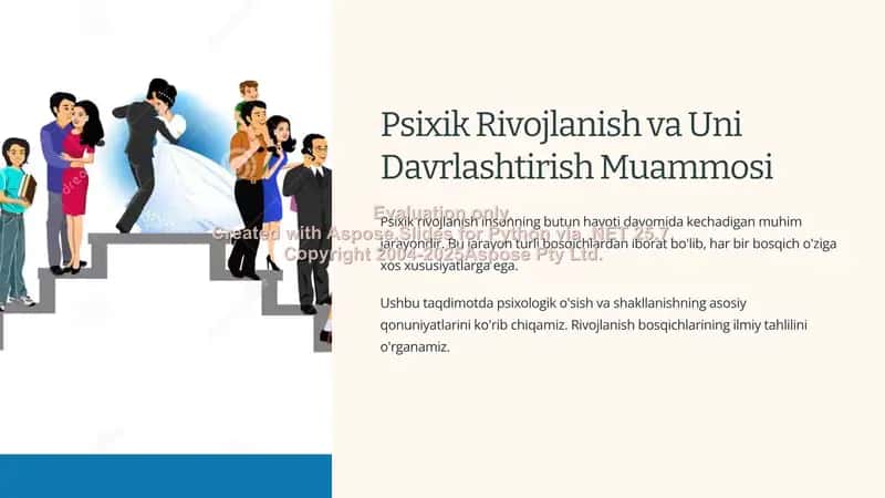 Psixik Rivojlanish va Uni Davrlashtirish Muammosi