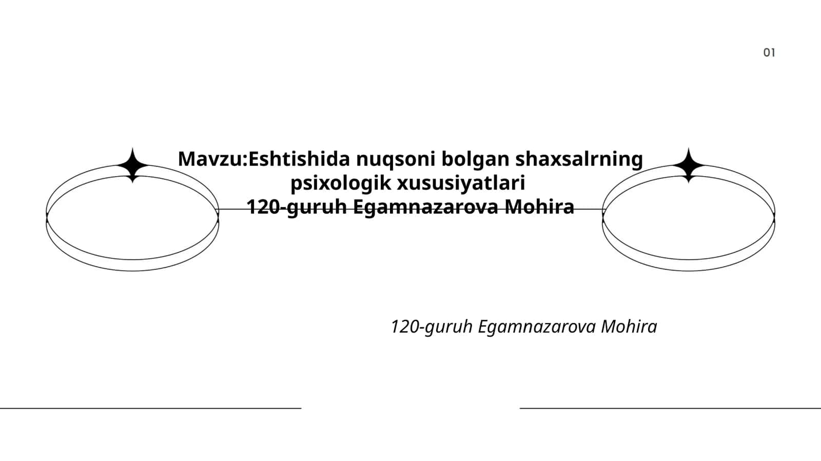 Eshtishida nuqsoni bolgan shaxsalrning psixologik xususiyatlari
