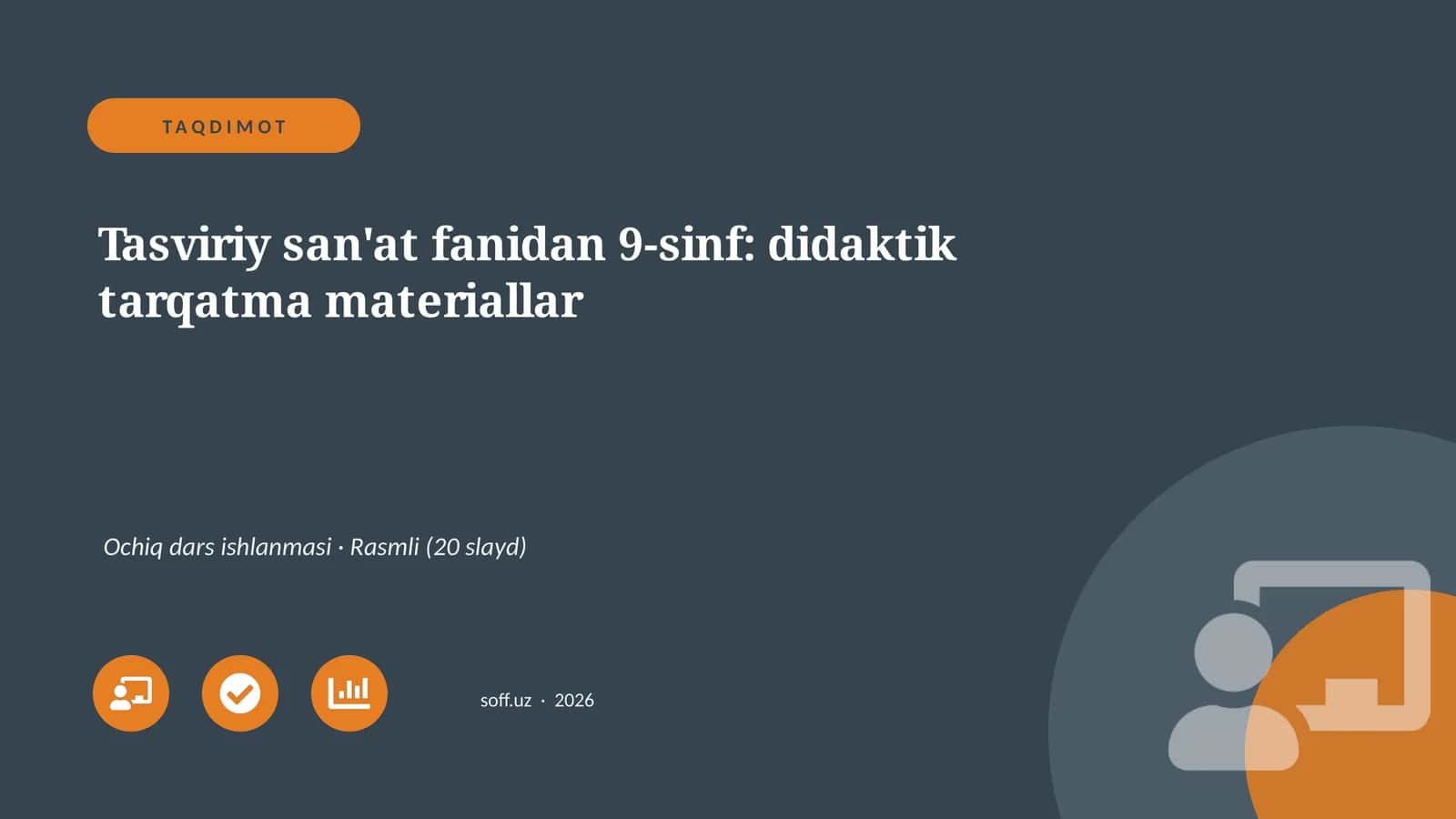 Tasviriy san'at fanidan 9-sinf: didaktik tarqatma materiallar