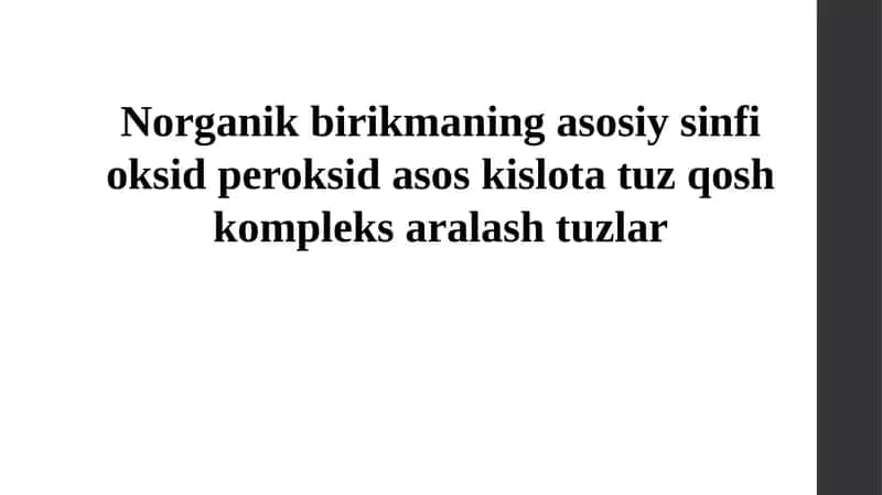 Organik birikmalar