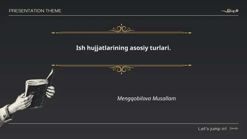 Tashkiliy-huquqiy hujjatlar (qaror, buyruq)