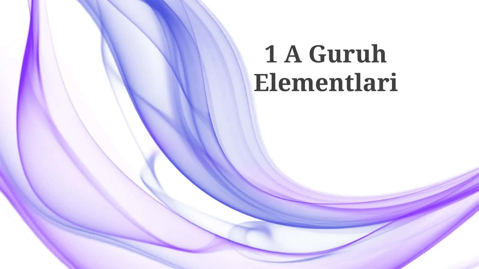 A Guruh Elementlari
