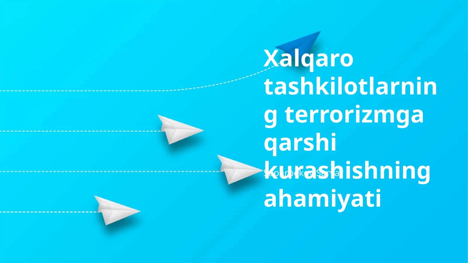 Xalqaro tashkilotlarning terrorizmga qarshi kurashishning ahamiyati