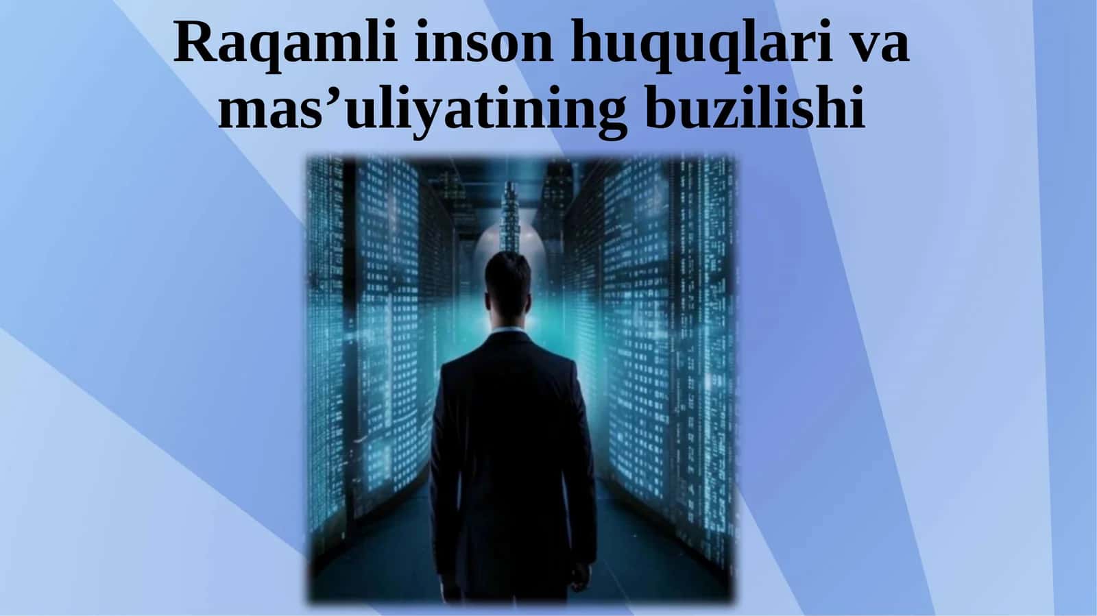 Raqamli inson huquqlari va mas’uliyatining buzilishi.