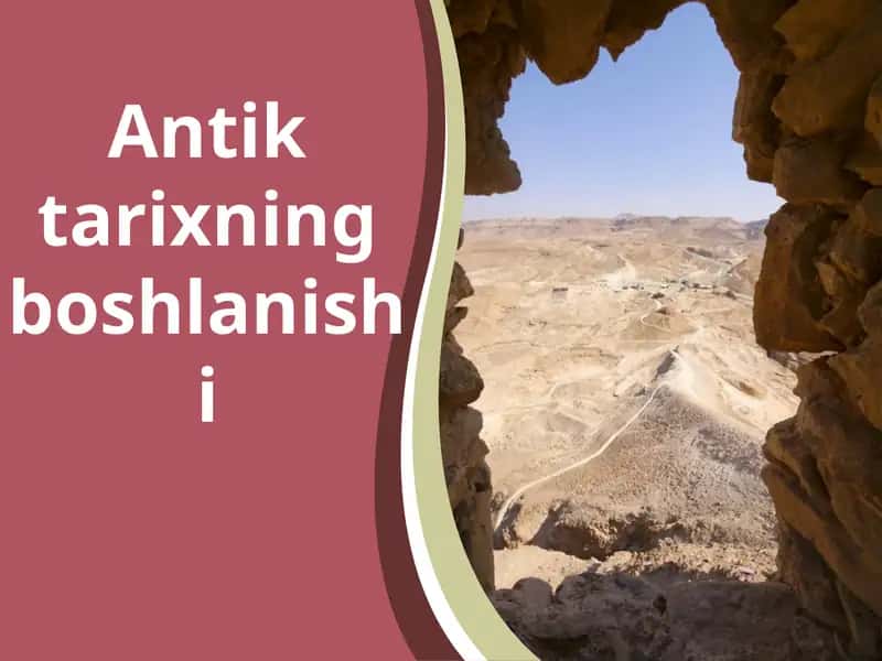 Antik tarixning boshlanishi