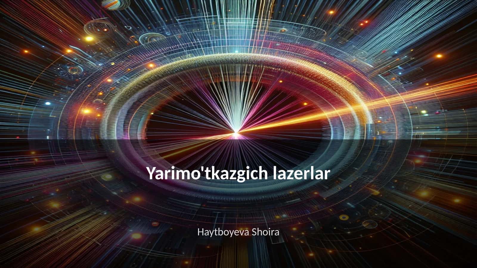 Yarimo'tkazgich lazerlar