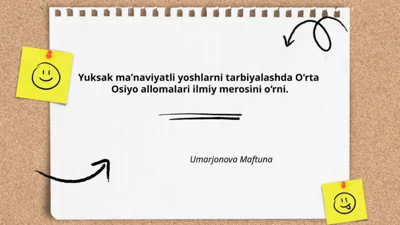 O'rta Osiyo allomalari ilmiy merosi