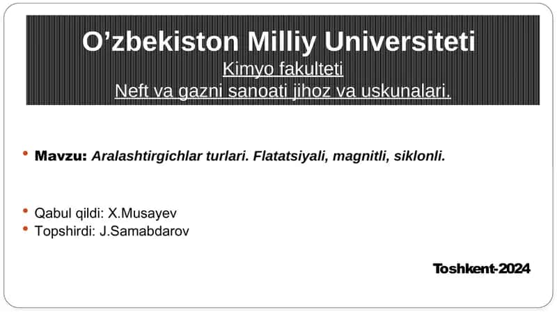 Flotatsiyali aralashtirgichlar