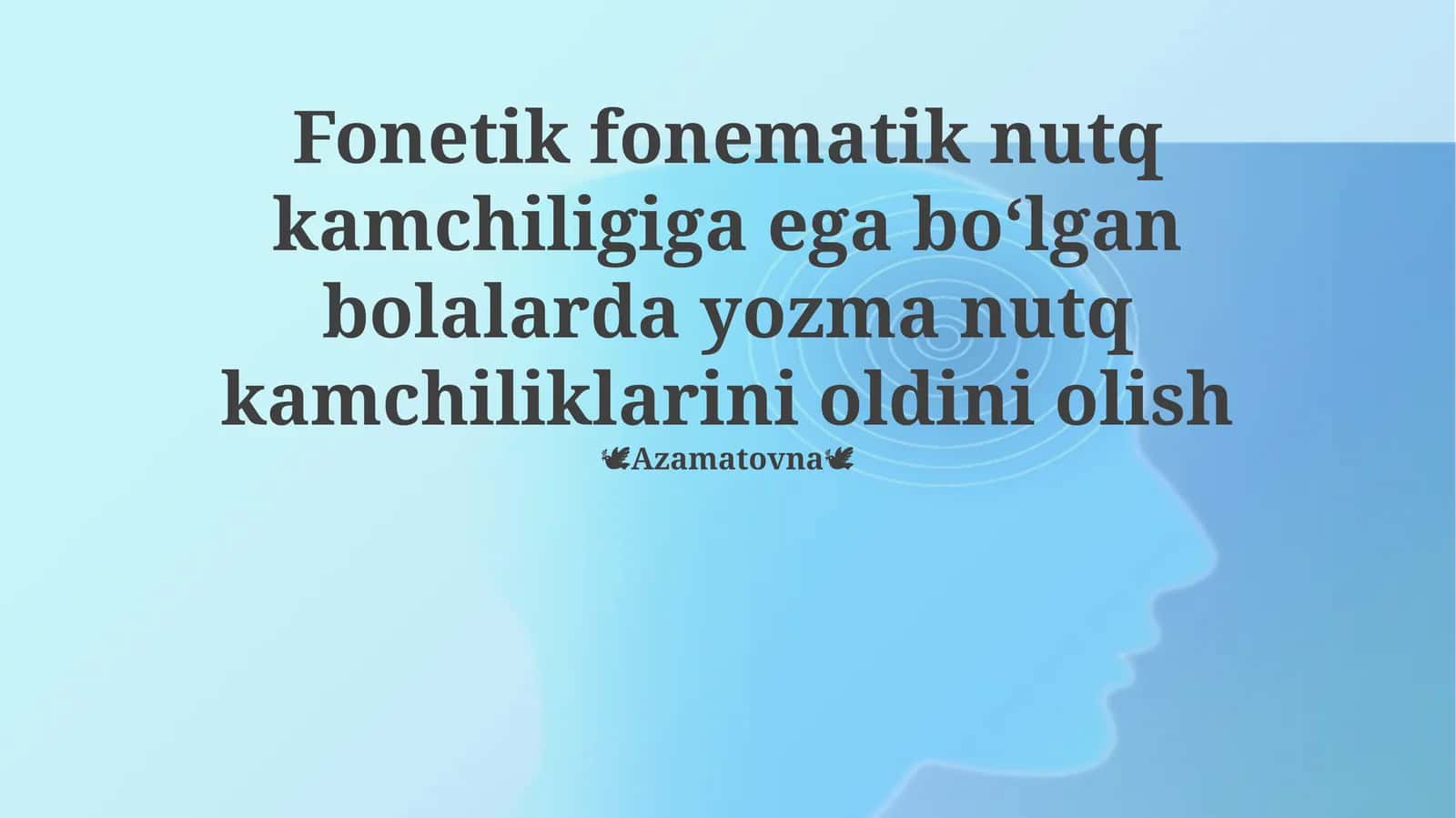 Fonemik-fonetik nutq buzilishlari