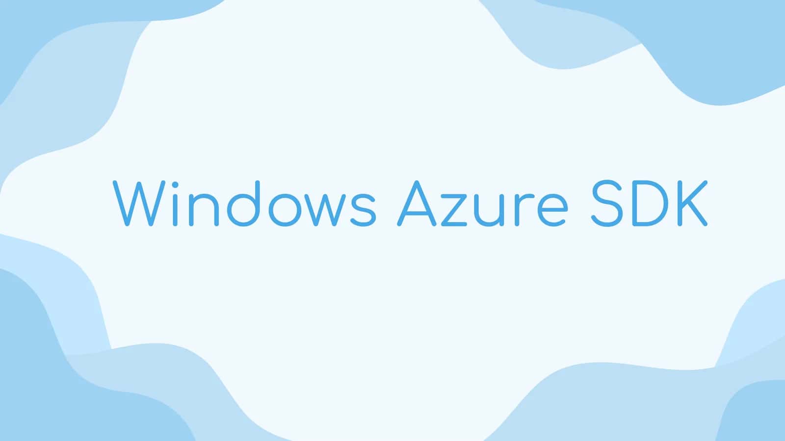 Windows Azure SDK