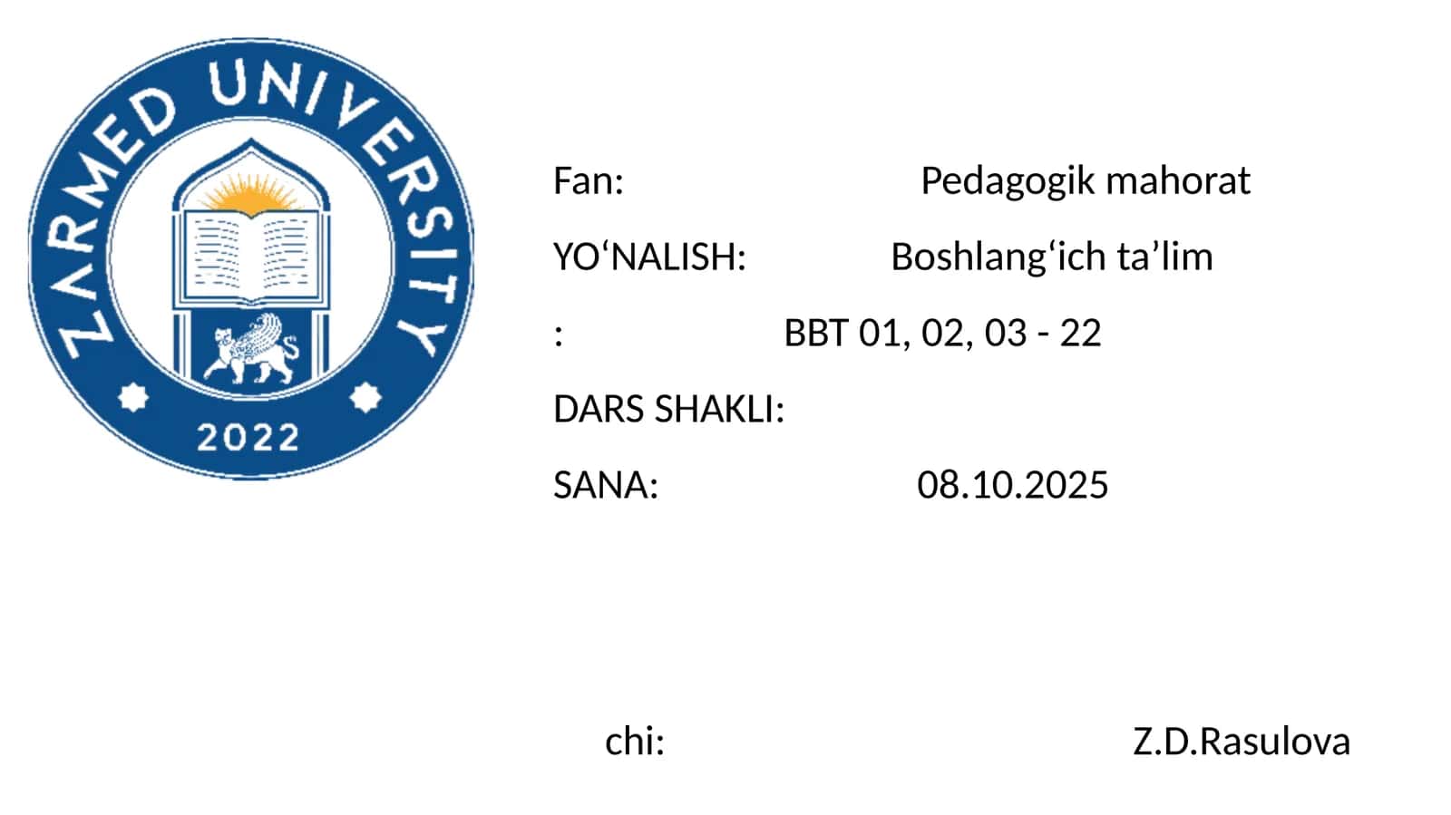 O‘qituvchi kasbiy faoliyatida pedagogik qobiliyatning ahamiyati