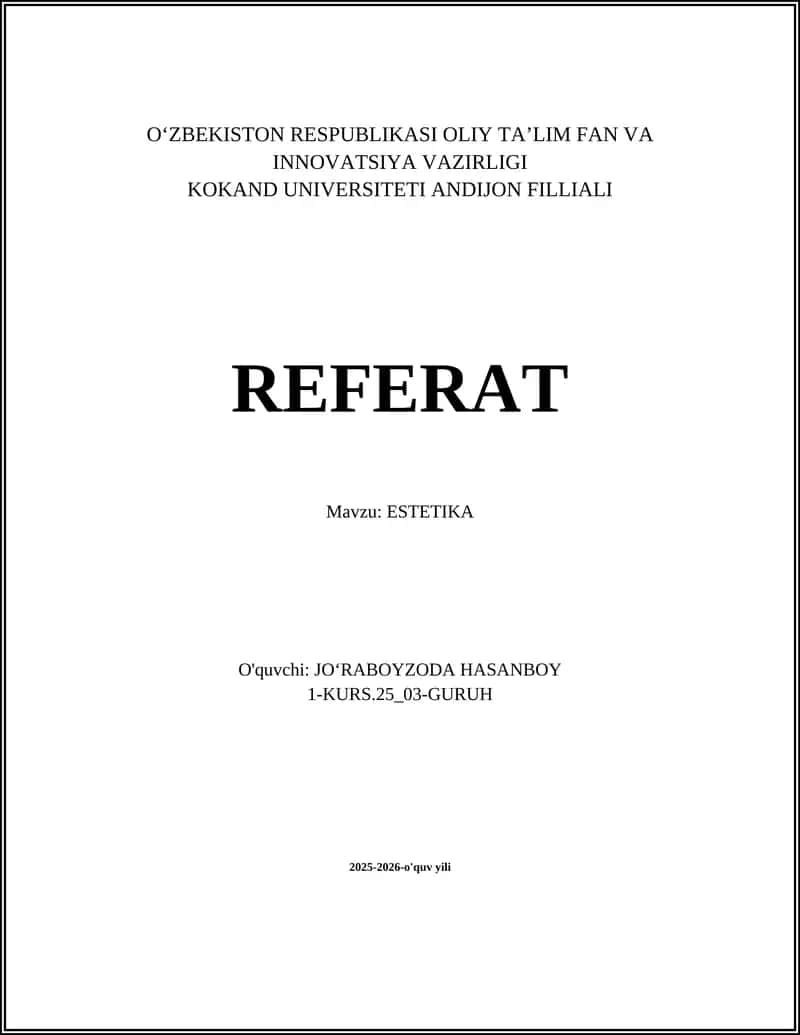 ESTETIKA