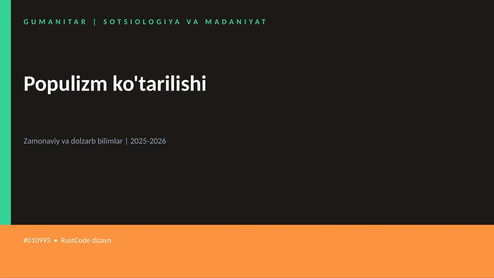 Populizm ko'tarilishi