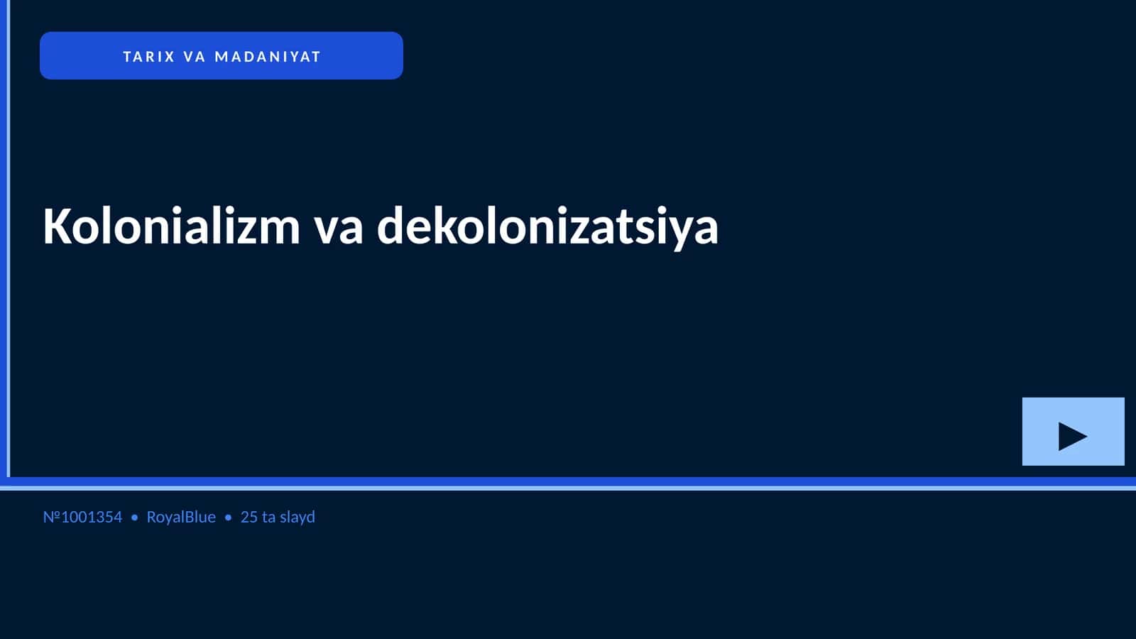 Kolonializm va dekolonizatsiya