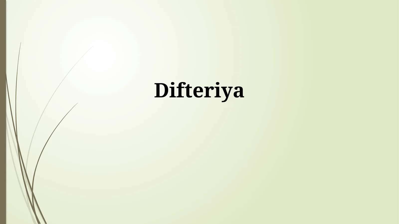 Difteriya