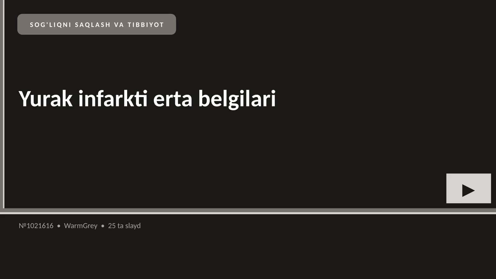 Yurak infarkti erta belgilari