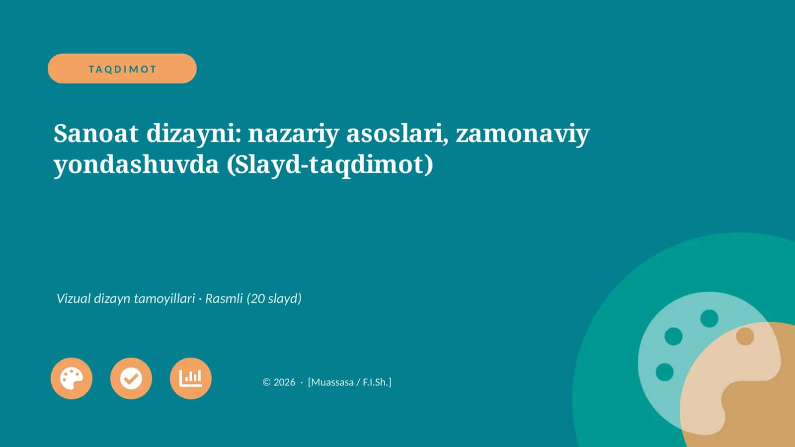 Sanoat dizayni: nazariy asoslari, zamonaviy yondashuvda (Slayd-taqdimot)