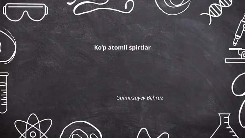Ko’p atomli spirtlar