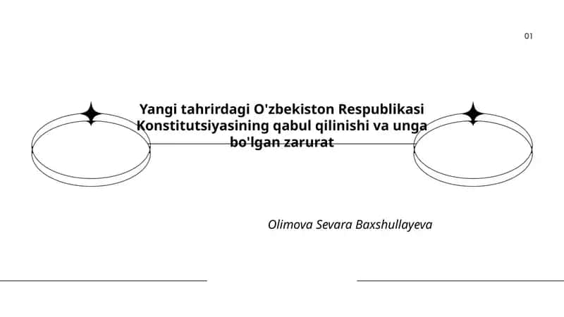 Yangi tahrirdagi O'zbekiston Respublikasi Konstitutsiyasining qabul qilinishi va unga bo'lgan zarurat