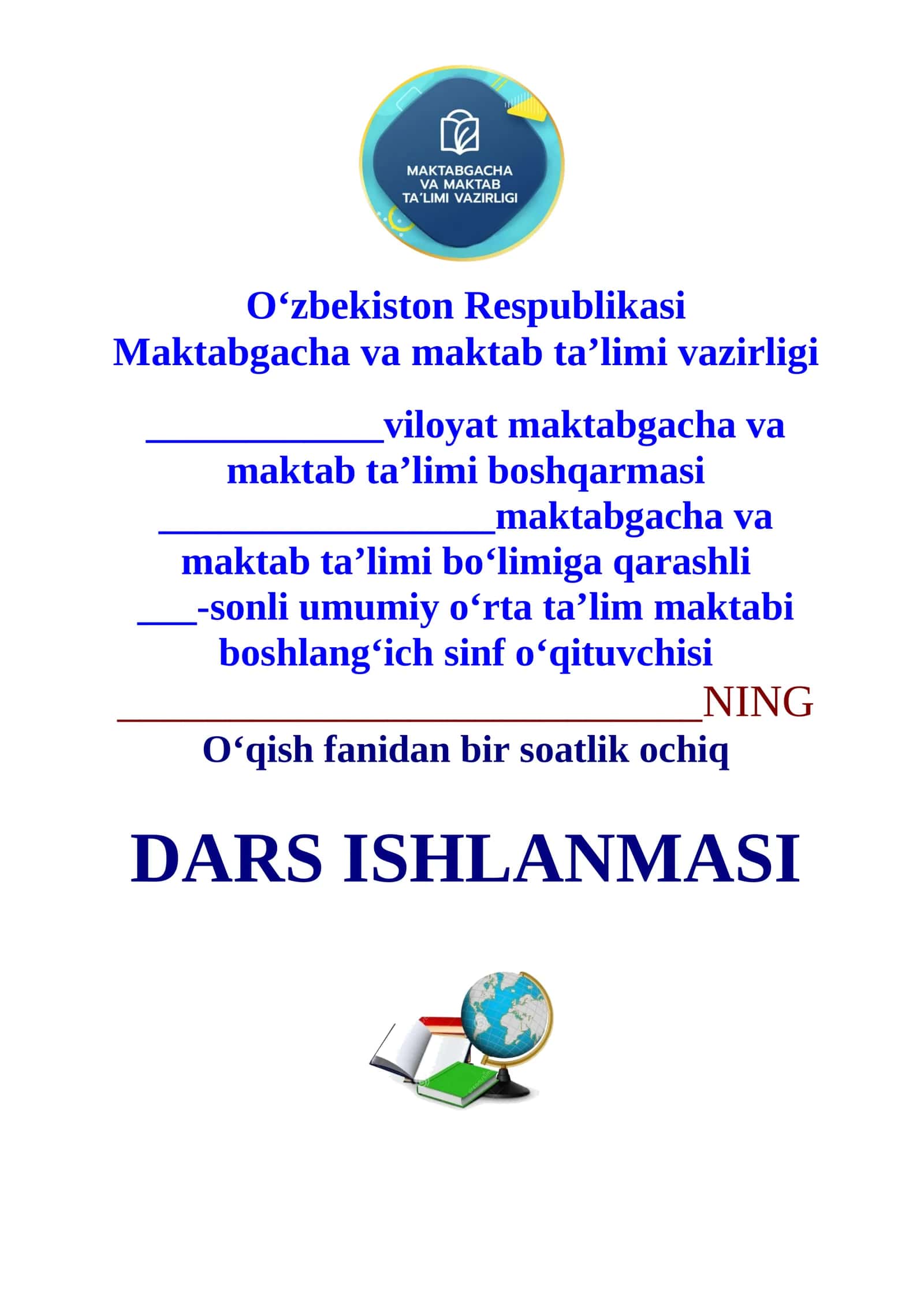 1-sinf o'qish salom senga gulbahor mavzusida 3-chorak dars ishlanma