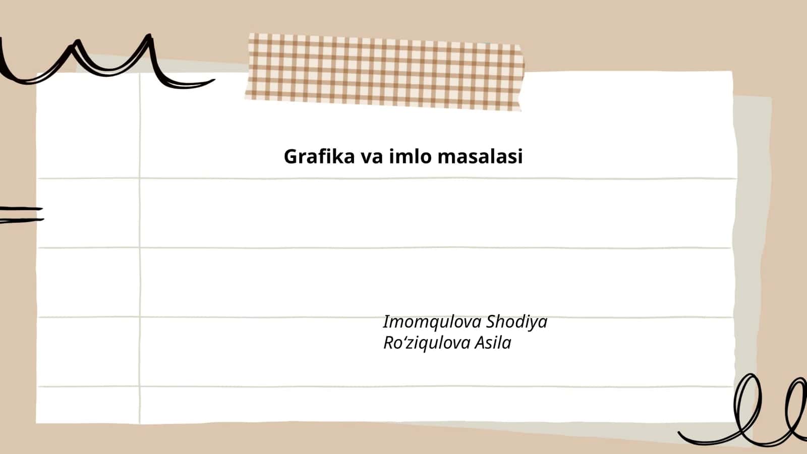 Grafika va imlo masalasi