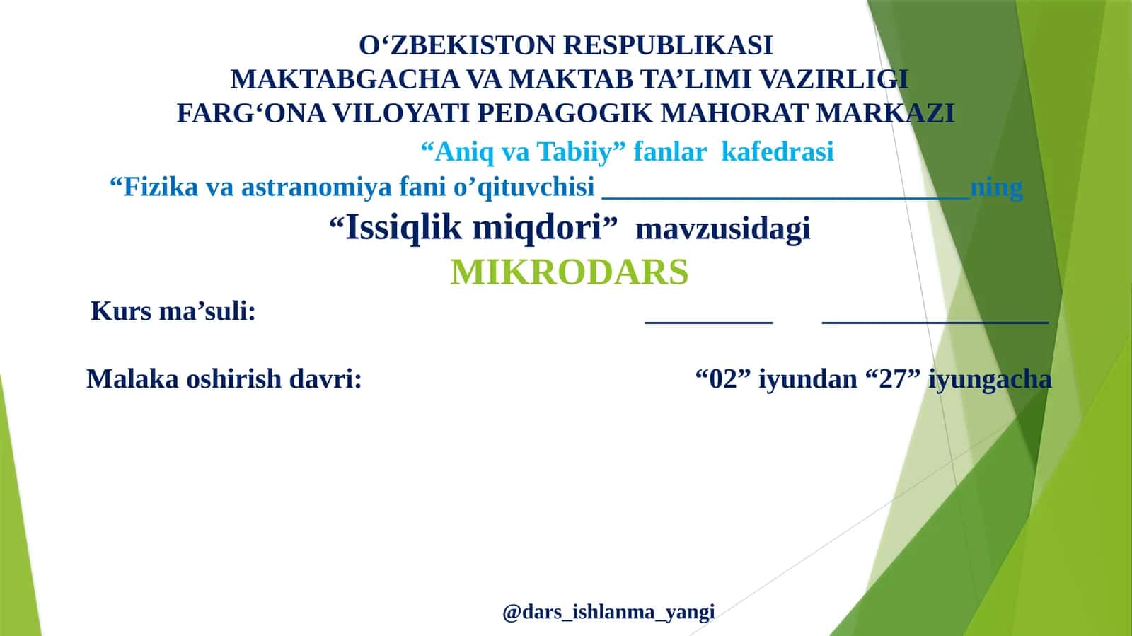 Issiqlik miqdori