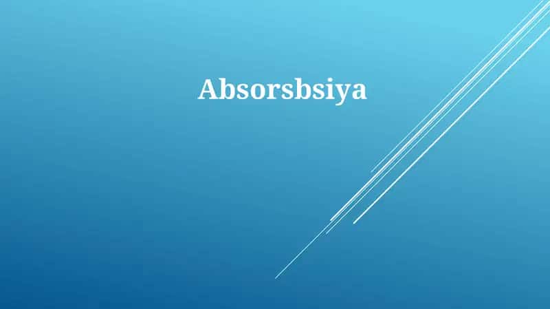 Absorsbsiya
