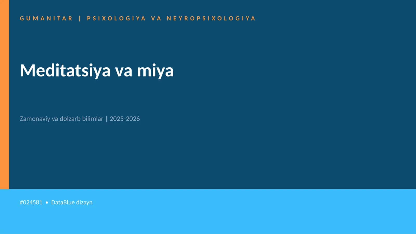 Meditatsiya va miya