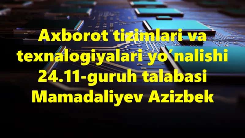 Maydon tranzistorlarining ishlash prinsipi va rivojlanish tarixi