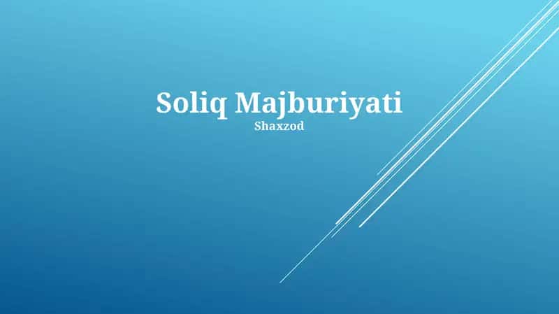 Soliq Majburiyati