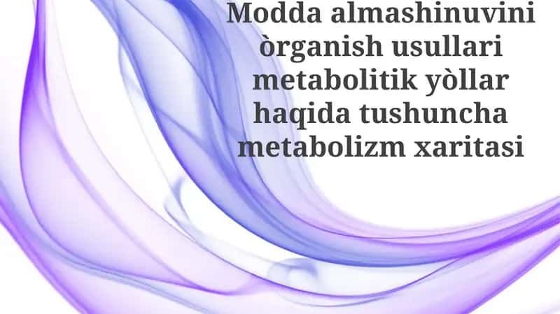 Metabolik almashinuvi