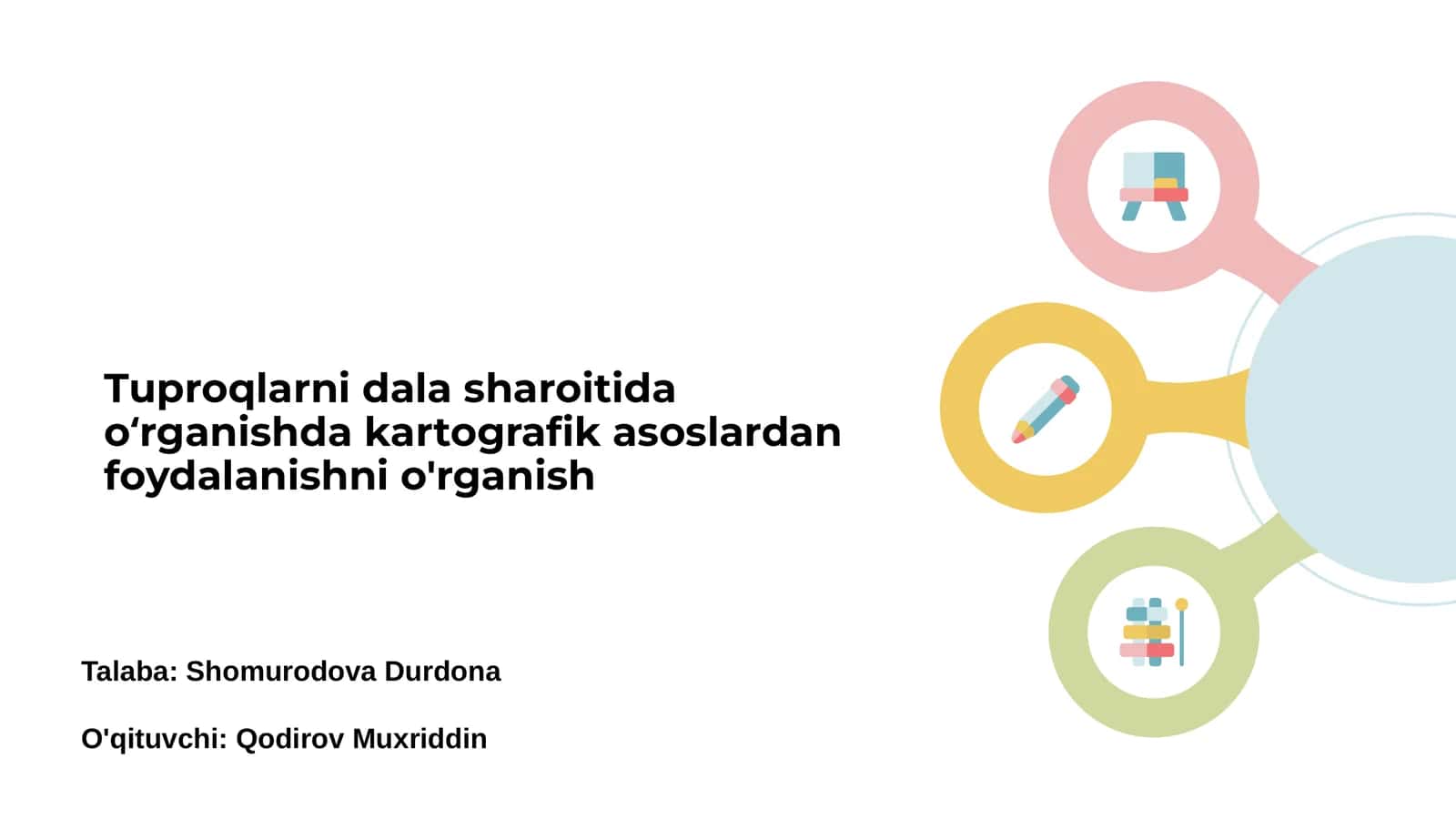 Tuproqlarni dala sharoitida oʻrganish