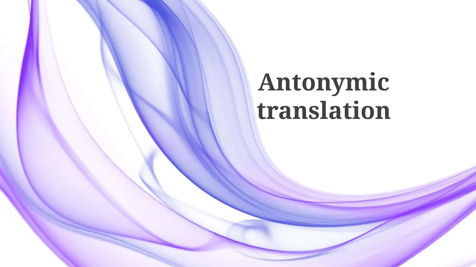 Antonymic translation