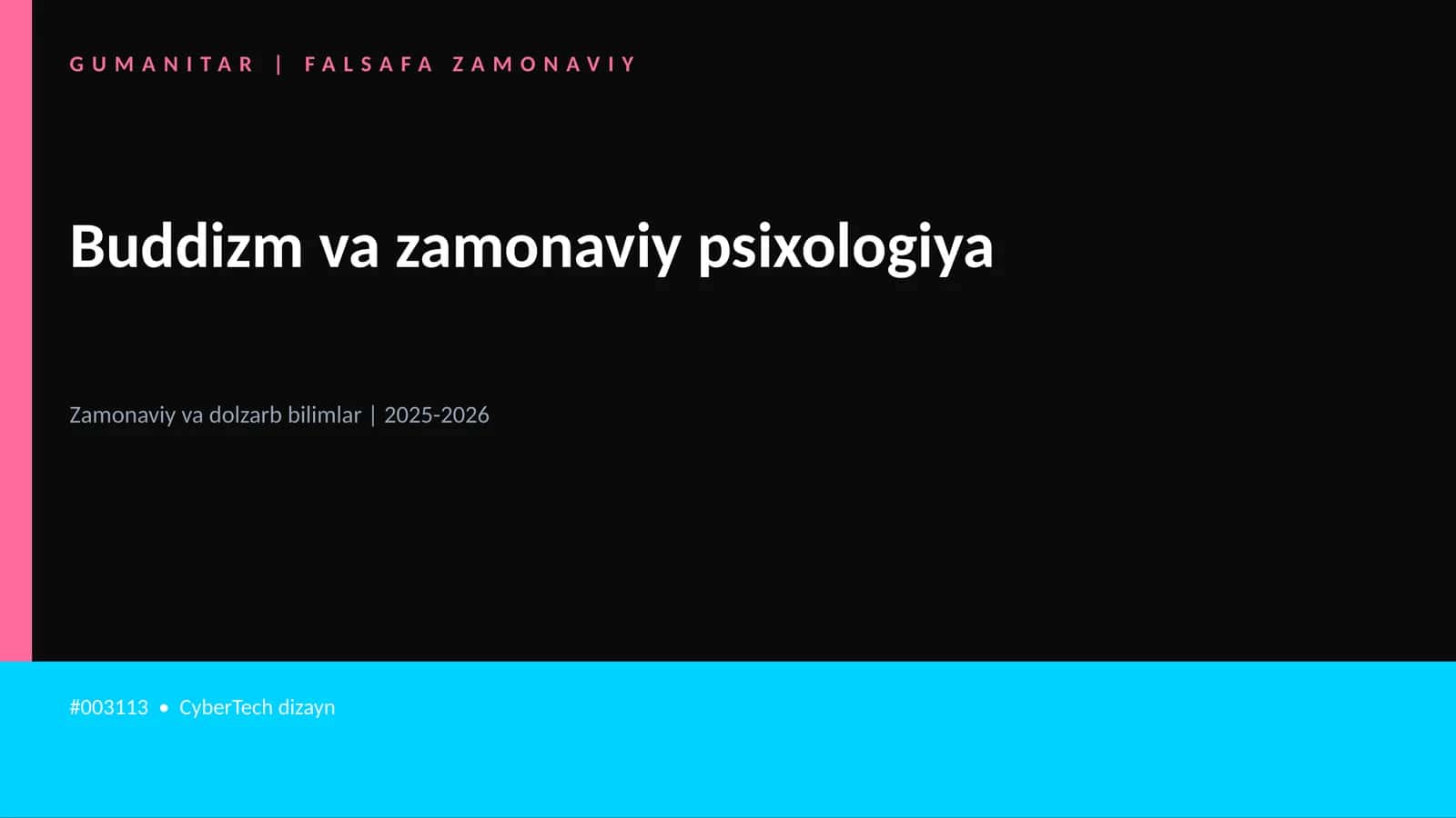 Buddizm va zamonaviy psixologiya
