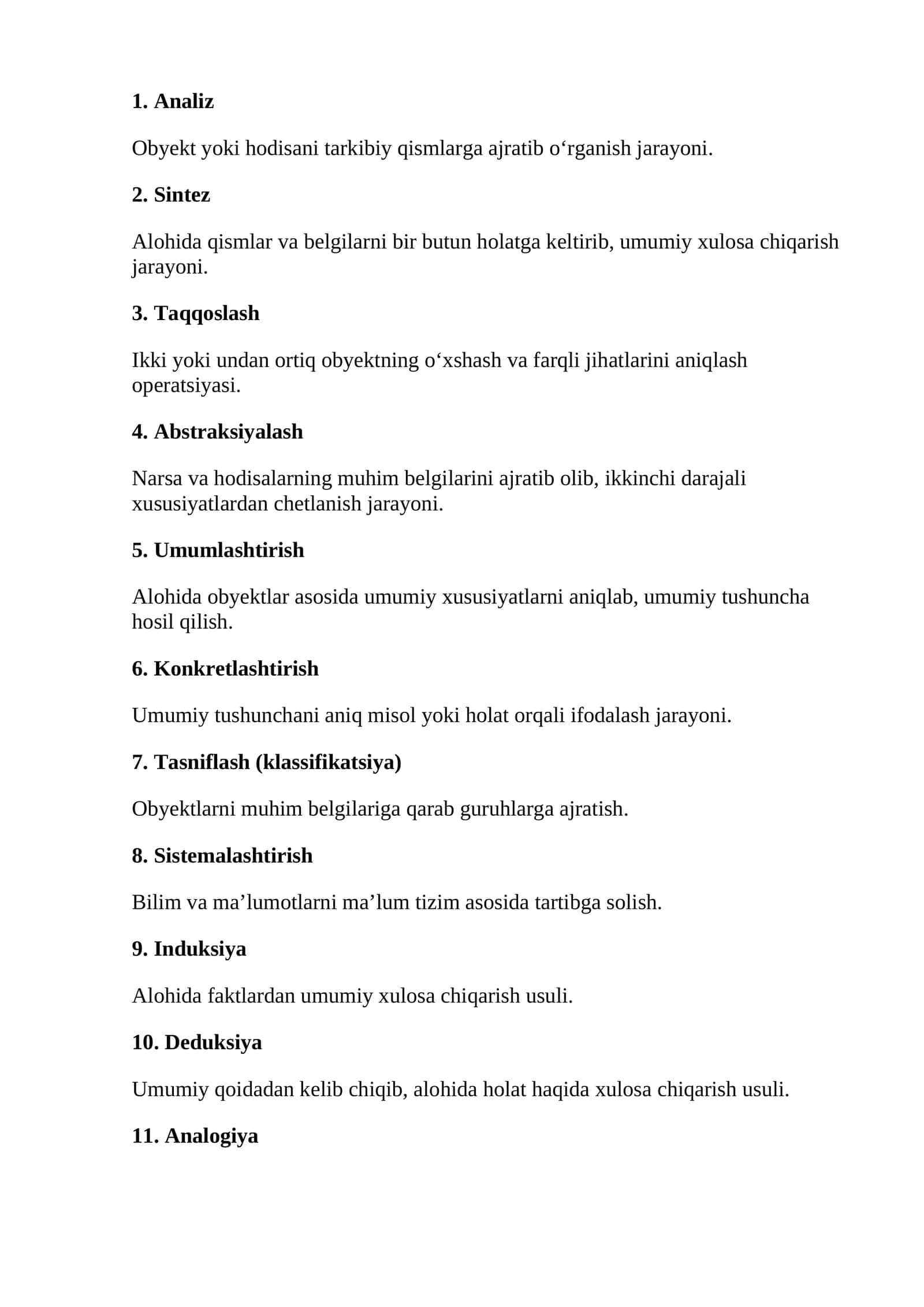 Abstraksiyalash