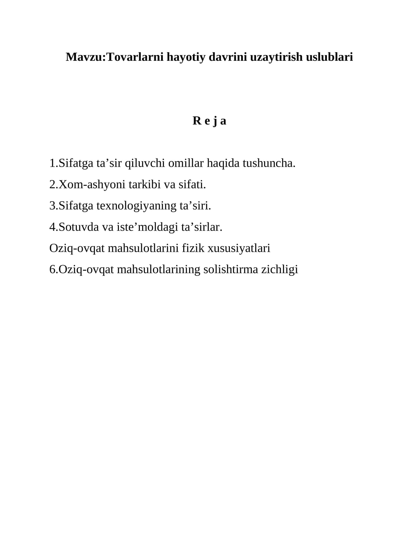 Sifatga ta’sir qiluvchi omillar