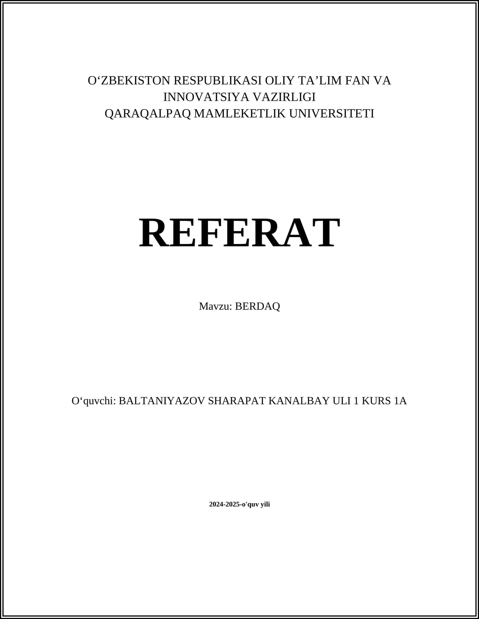 BERDAQ