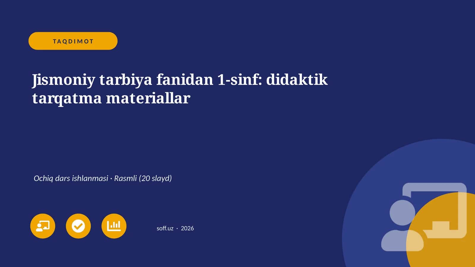 Jismoniy tarbiya fanidan 1-sinf: didaktik tarqatma materiallar