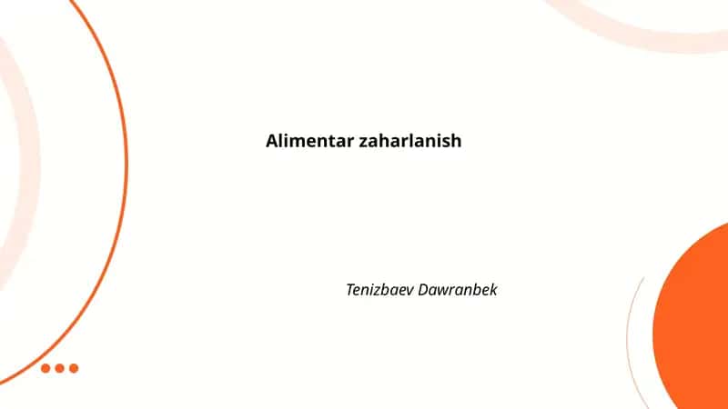 Alimentar zaharlanish