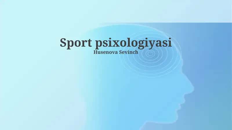 Sport psixologiyasi
