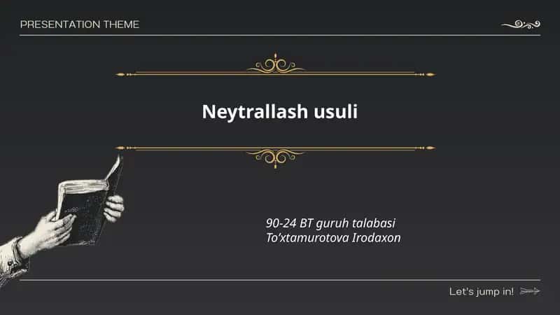 Neytrallash usuli