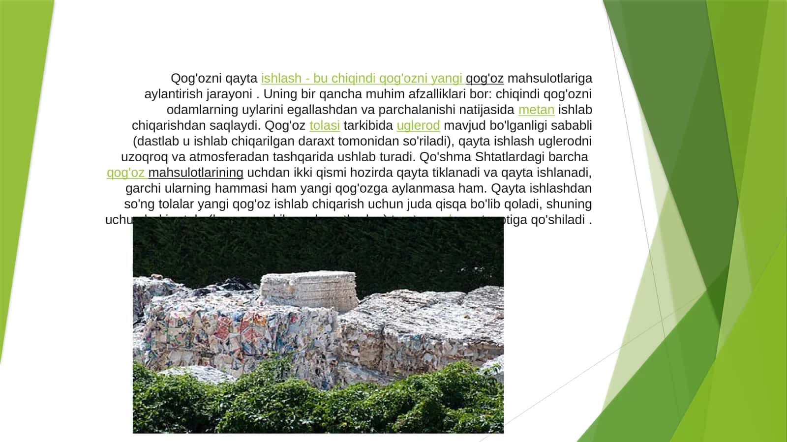 Qog'ozni qayta ishlash