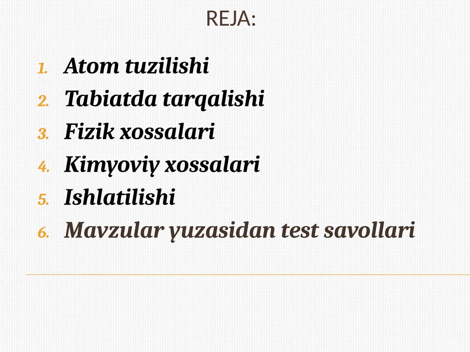 Alyuminiy xossalari