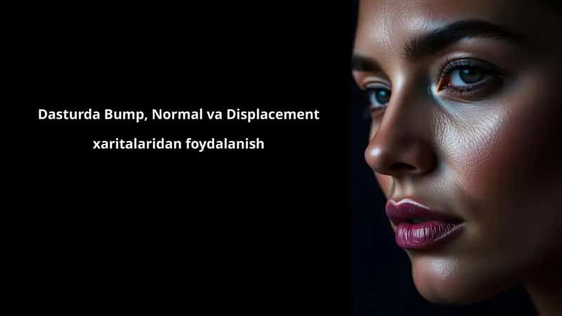 Dasturda bump, normal va displacement xaritalaridan foydalanish