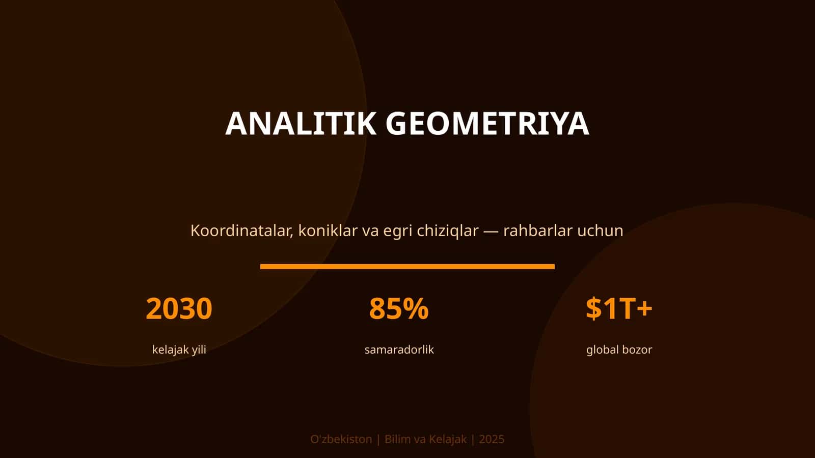 ANALITIK GEOMETRIYA