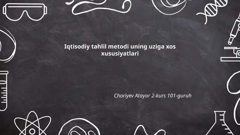 Iqtisodiy tahlil metodi