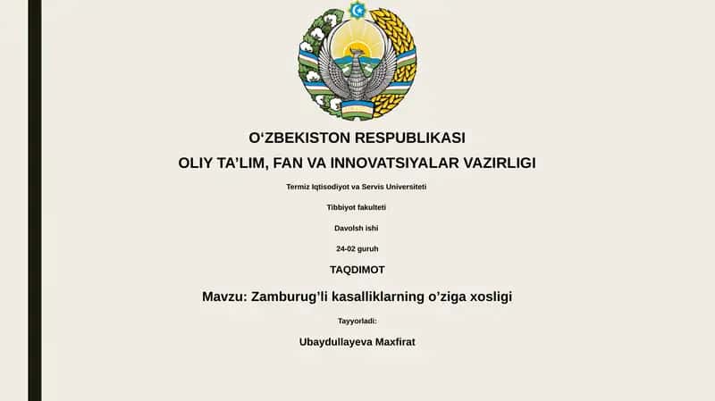 Zamburug’li kasalliklarning o’ziga xosligi