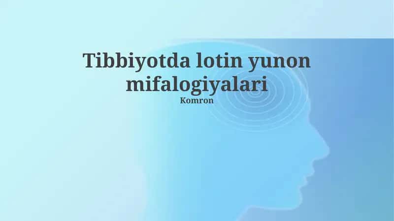 Tibbiyotda lotin yunon mifalogiyalari