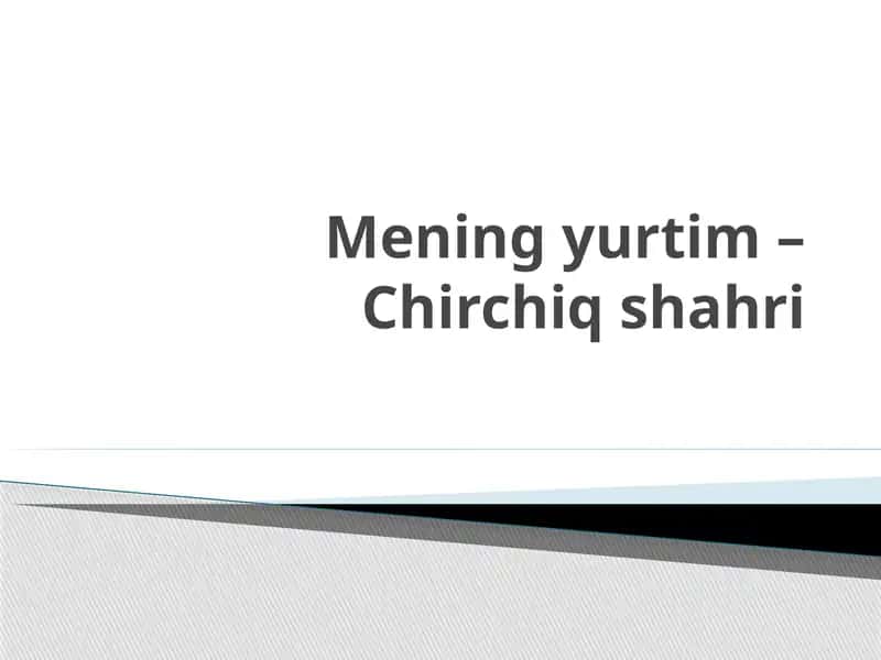 Chirchiq Shahri